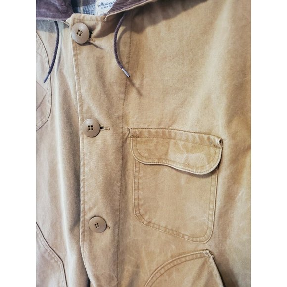 Western Field by Hawthorne VTG Duck Hunting Canvas Jacket Corduroy Flannel Lined - Picture 3 of 9